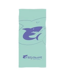 SERVIETTE - SHARK - BLEU MENTHE/VIOLET